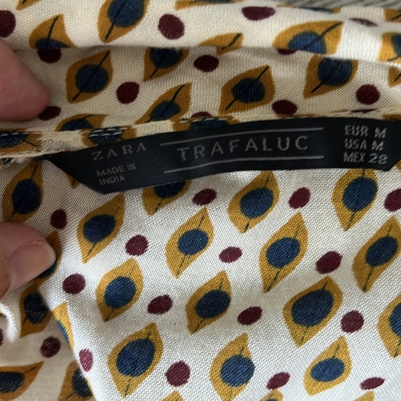 Zara Long Sleeve Blazer Blouse M - Picture 3 of 6